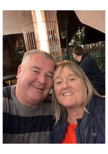 Headshot of Chris Ward (left) and his wife (right).