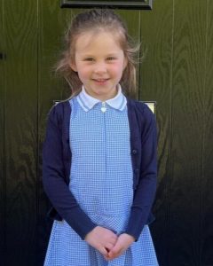 Ella looking well after recovering from Lyme disease.